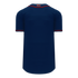Athletic Knit Full Button Baseball Jersey with Braided Trim (BA5500)